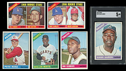 1966 Topps Near Complete Set (563/598) with #500 Hank Aaron SGC EX 5 - Clean!
