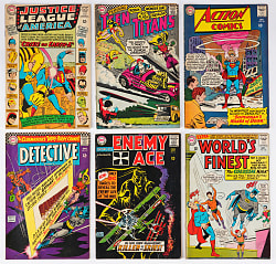 1960s Comic Book Treasure Chest Bundle (51) with Super-Heroes, TV, War & Funnies