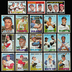 1967 Topps Near Complete Set (570/609) with Key Cards & (48) High Numbers - Clean!