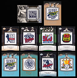 2003-2008 Upper Deck Product Babe Ruth Manufactured Patches (10)