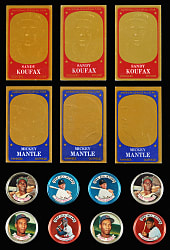 1964-1967 Topps Insert Collection (195) with (60) Hall of Famers Including (5) Mickey Mantle