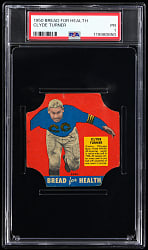 1950 Bread for Health Football Clyde Turner Bread Label PSA POOR 1