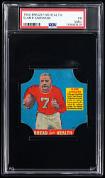 1950 Bread for Health Football Elmer Angsman Bread Label PSA POOR 1 (mc)