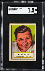 1952 Topps Look' N' See #15 Babe Ruth SGC FAIR 1.5