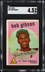 1959 Topps #514 Bob Gibson Rookie SGC VG/EX+ 4.5