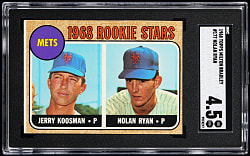 1968 Topps Milton Bradley #177 Nolan Ryan Rookie SGC VG/EX+ 4.5