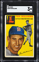1954 Topps #250 Ted Williams SGC VG 3