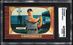 1955 Bowman #202 Mickey Mantle SGC Authentic