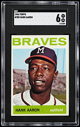 1964 Topps #300 Hank Aaron SGC EX/NM 6
