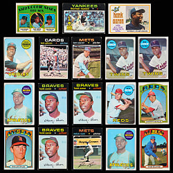 1969-1974 Topps Singles Collection (1,675+) with (190+) Hall of Famers Including (2) Reggie Jackson Rookies