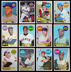 1969 Topps Near Set (617/664) with R. Jackson Rookie, Mantle & Ryan