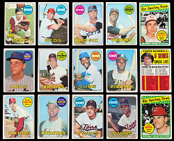 1969 Topps Partial Set (459/664) with Clemente, R. Jackson Rookie & Rose