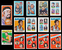 1965-1998 Football & Basketball Collection (120) with Chamberlain, Jordan & Unitas
