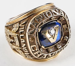 1985 Villanova Wildcats NCAA Basketball National Championship Ring - Presented to Assistant Athletic Director Larry Shane