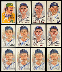 Signed Perez-Steele Collection (31) with (6) Joe DiMaggio, (4) Ted Williams