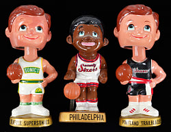 1960s NBA Bobblehead & Lil' Dribbler Group (3)