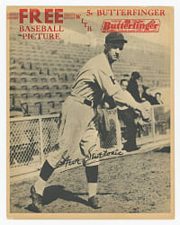 Scarce 1934 R310 Butterfinger Steve Swetonic Red Ad Overprint Premium