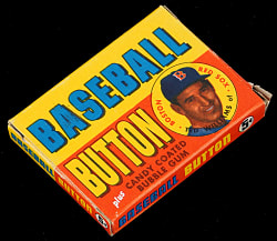 1956 Topps Baseball Pins Empty Box with Ted Williams