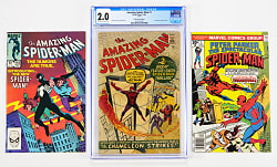 1966-1987 Marvel Spider-Man Related Comics (22) with Amazing Spider-Man #1 Golden Record Reprint CGC 2.0