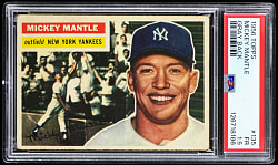1956 Topps #135 Mickey Mantle Gray Back PSA FAIR 1.5