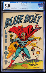 1940 Novelty Press Blue Bolt #7 - CGC 5.0