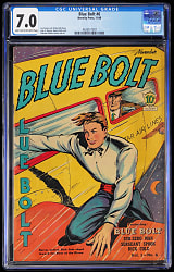 1940 Novelty Press Blue Bolt #6 - CGC 7.0