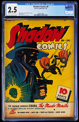 1941 Street & Smith Shadow Comics #8 - CGC 2.5