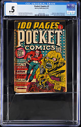 1941 Harvey Pocket Comics #1 First Appearance of Black Cat - CGC .5