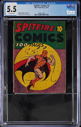1941 Elliott Publishing Spitfire Comics #2 - CGC 5.5
