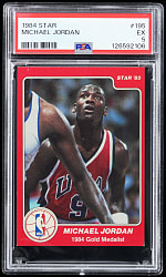 1984-1985 Star Basketball #195 Michael Jordan Rookie PSA EX 5