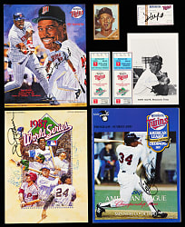 1960s-1990s Signed/Unsigned Minnesota Twins Treasure Chest (48) with Puckett, Hrbek, Kaat, Winfield