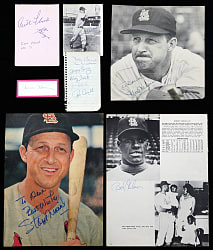 1940s-1960s St. Louis Cardinals Signed/Unsigned Collection (46) with (2) Signed Ken Boyer & Signed Johnny Keane Page Plus (2) 1931 World Series Scorecards