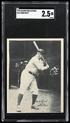 1929 R316 Kashin Publications Babe Ruth SGC GOOD+ 2.5