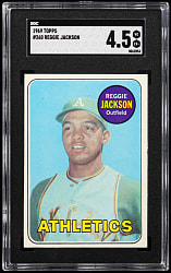 1969 Topps #260 Reggie Jackson Rookie SGC VG/EX+ 4.5
