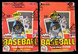 1982 Fleer Unopened Box Pair - Both BBCE