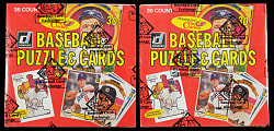 1982 Donruss Unopened Wax Box Pair - Both BBCE