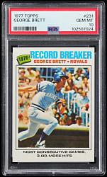 1977 Topps #231 George Brett Record Breaker PSA GEM MINT 10