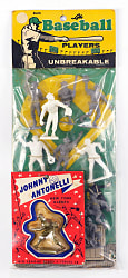1950s Baseball Statues Group (3) with Unopened 1956 Big League Stars Johnny Antonelli