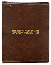 Historic 1971-1972 NBA/Thom McAn Shoe Giveaway Promotion Scrapbook with Posters, Photographs & Ephemera