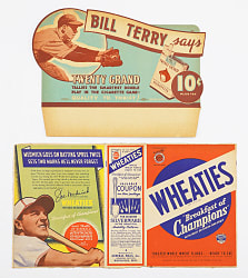 1936-1960 Hall of Famer Advertising/Display Group (4)