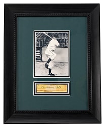 Melvin Ott Signed Check Cut Framed Display