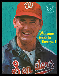 1969-1970 Washington Senators Team-Signed 1969 Program with Ted Williams & Nellie Fox