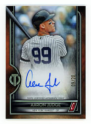 2020 Topps Tribute Aaron Judge Certified Autograph #09/20