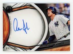 2018 Topps Tribute Aaron Judge Certified Autograph (Home Jersey) Pose Certified Autograph #/100