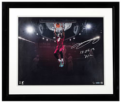 2013 LeBron James Signed and Inscribed Christmas Day Dunk Limited-Edition Photograph in Framed Display - UDA
