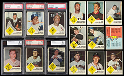 1963 Fleer Complete Set (66) Plus Checklist with (23) Graded