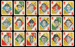 1951 Topps Red Backs Complete Set (52) with Impressive (41) Signed Including Tough Deceased