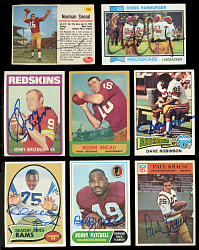 1948-1979 Washington Redskins Related Signed Card Collection (267)