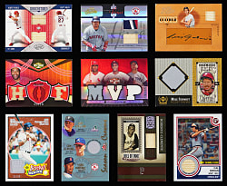 Modern Game-Used & Relic Collection (182) with (96) Hall of Famers Including Clemente/Mantle/Pujols Triple Threads #/36