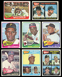 1965 Topps Partial Set (522/598) with Several Hall of Famers & (7) Graded